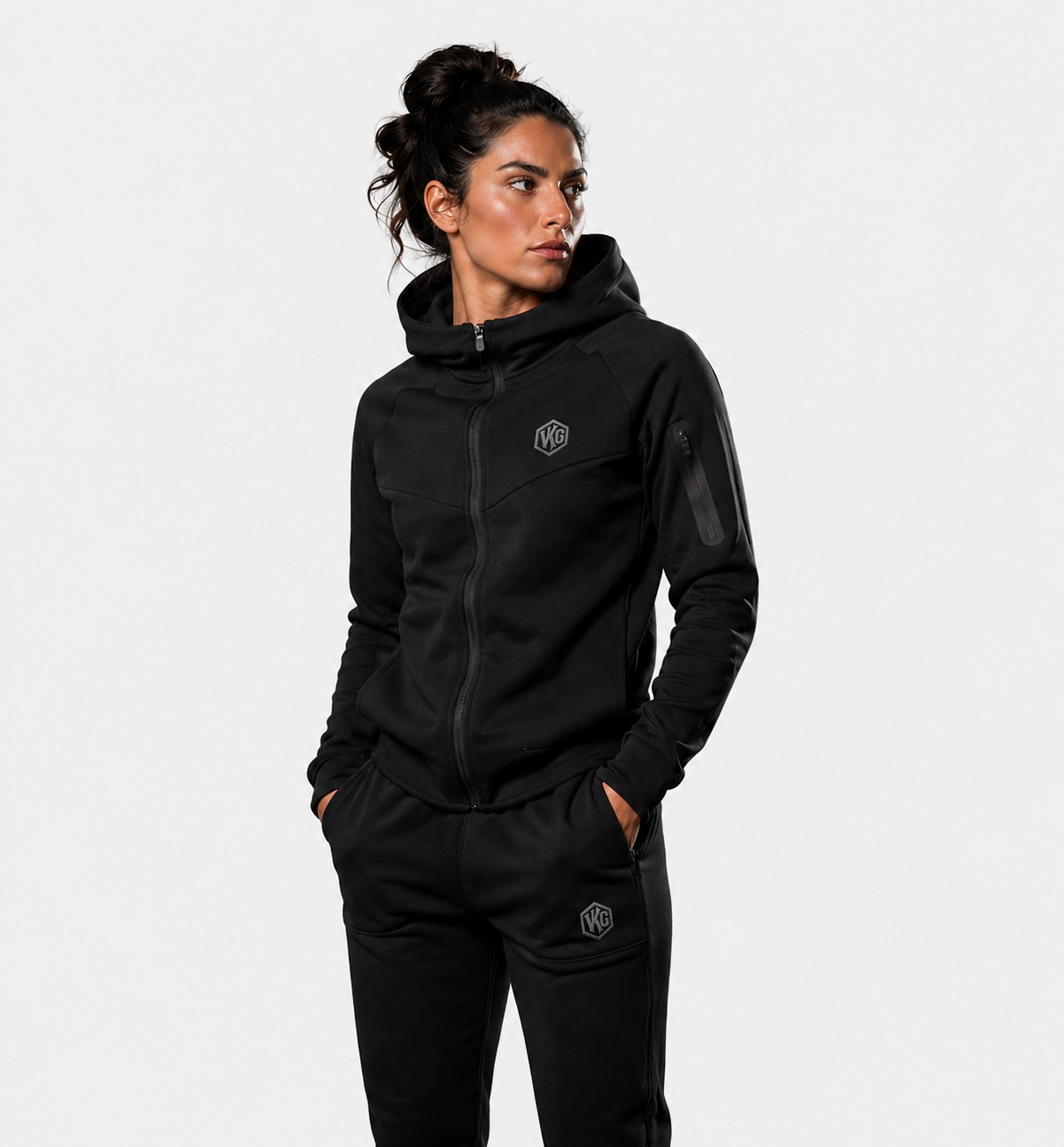 Veste Interlock 325gr VKG — Capuche & Col Montant
