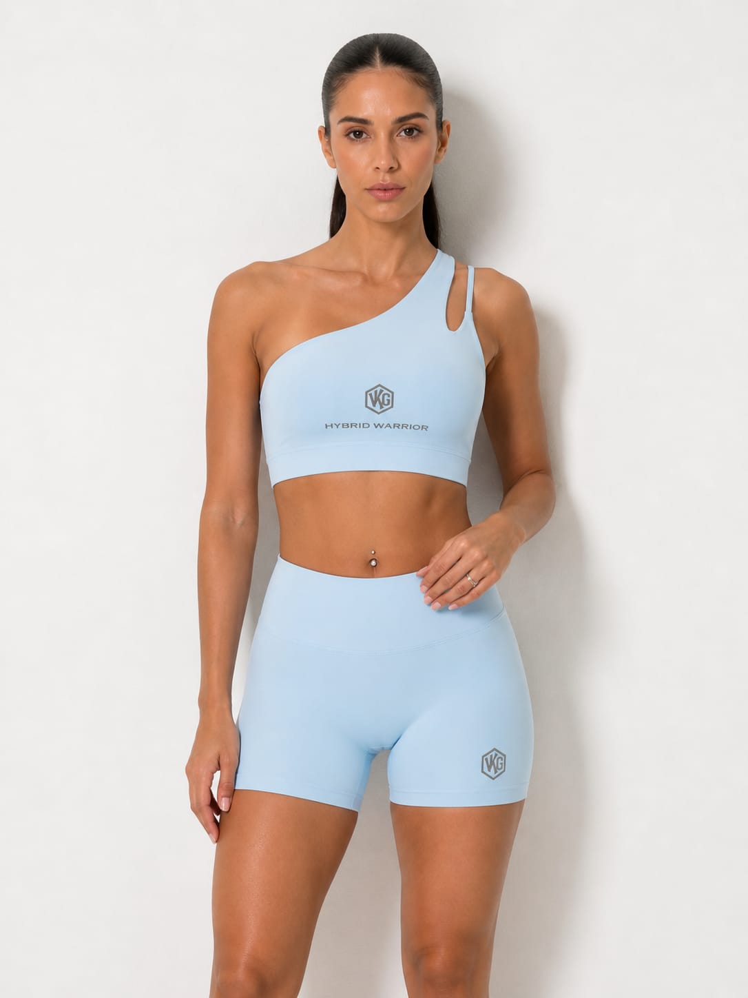 ensemble brassière shorty femme Valkyrie noir profond packshot - VKG